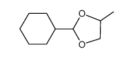 cyclohexanecarbaldehyde propylene glycol acetal结构式