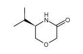 (R)-5-isopropylmorpholin-3-one Structure