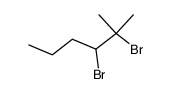 2,3-dibromo-2-methyl-hexane结构式