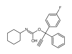 [1-(4-fluorophenyl)-1-phenylprop-2-ynyl] N-cyclohexylcarbamate结构式