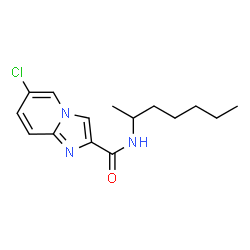 6-chloro-N-(heptan-2-yl)imidazo[1,2-a]pyridine-2-carboxamide Structure
