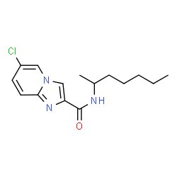 6-chloro-N-(heptan-2-yl)imidazo[1,2-a]pyridine-2-carboxamide结构式