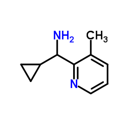 1-Cyclopropyl-1-(3-methyl-2-pyridinyl)methanamine structure