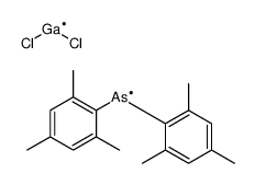 bis(2,4,6-trimethylphenyl)arsenic,dichlorogallium Structure