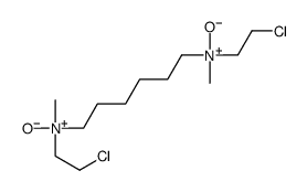 N,N'-bis(2-chloroethyl)-N,N'-dimethylhexane-1,6-diamine oxide Structure