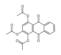 (3,4-diacetyloxy-9,10-dioxoanthracen-1-yl) acetate Structure