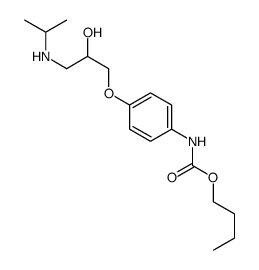 butyl N-[4-[2-hydroxy-3-(propan-2-ylamino)propoxy]phenyl]carbamate Structure