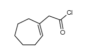 cyclohept-1-enyl-acetyl chloride结构式