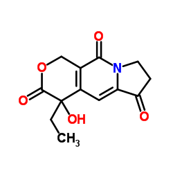 4-Ethyl-4-hydroxy-7,8-dihydro-1H-pyrano[3,4-f]indolizine-3,6,10(4H)-trione Structure