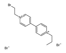 1-(2-bromoethyl)-4-(1-propylpyridin-1-ium-4-yl)pyridin-1-ium,dibromide Structure