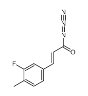 3-(3-fluoro-4-methylphenyl)acryloyl azide Structure