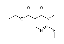ethyl 1-methyl-2-(methylthio)-6-oxo-1,6-dihydropyrimidine-5-carboxylate Structure