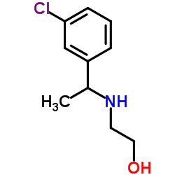 2-{[1-(3-Chlorophenyl)ethyl]amino}ethanol Structure