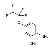 4-methyl-5-(1,1,2,2-tetrafluoroethoxy)benzene-1,2-diamine结构式