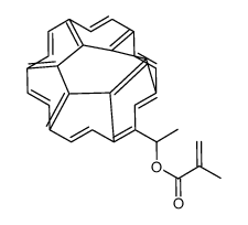1-coronen-1-ylethyl 2-methylprop-2-enoate结构式