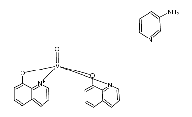 bis (8-quinolinol)oxovanadium(IV)*3-aminopyridine Structure