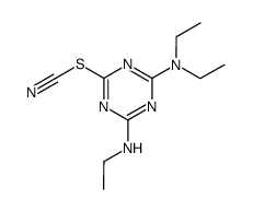 N,N,N'-triethyl-6-thiocyanato-[1,3,5]triazine-2,4-diamine结构式