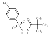 Propanoic acid,2,2-dimethyl-, 2-[(4-methylphenyl)sulfonyl]hydrazide Structure