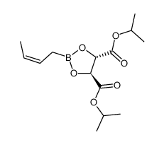 (4S,5S)-2-[(2Z)-2-butenyl]-1,3,2-dioxaborolane-4,5-dicarboxylic acid bis(1-methylethyl) ester结构式