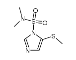 5-methylthio-N,N-dimethylimidazole-1-sulphonamide结构式