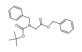 benzyl N-benzyl-N-[(tert-butoxy)carbonyl]glycinate Structure