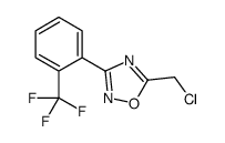 5-Chloromethyl-3-(2-trifluoromethylphenyl)-[1,2,4]oxadiazole structure
