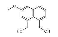 3-methoxynaphthalene-1,8-dimethanol结构式