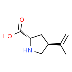 L-Proline, 4-(1-methylethenyl)-, trans- (9CI) Structure