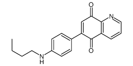 6-[4-(butylamino)phenyl]quinoline-5,8-dione Structure