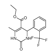 Ethyl 6-methyl-2-oxo-4-[2-(trifluoromethyl)phenyl]-1,2,3,4-tetrahydropyrimidine-5-carboxylate Structure