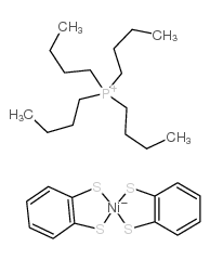 四丁基膦双(苯-1,2-二硫烯)镍(III)复合体结构式