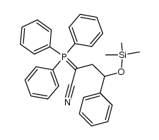 4-phenyl-4-((trimethylsilyl)oxy)-2-(triphenylphosphoranylidene)butanenitrile Structure