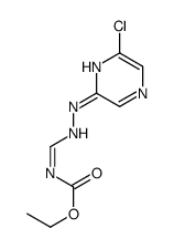 ethyl (NE)-N-[[2-(6-chloropyrazin-2-yl)hydrazinyl]methylidene]carbamate结构式