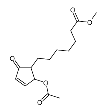 methyl 7-(2-acetyloxy-5-oxocyclopent-3-en-1-yl)heptanoate Structure