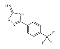 3-[4-(Trifluoromethyl)phenyl]-1,2,4-thiadiazol-5-amine结构式
