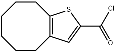 4,5,6,7,8,9-hexahydrocycloocta[b]thiophene-2-carbonyl chloride结构式