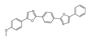 2-[4-[5-(4-methoxyphenyl)-1,3-oxazol-2-yl]phenyl]-5-phenyl-1,3-oxazole Structure