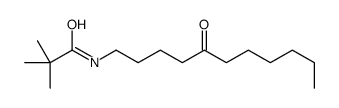 2,2-dimethyl-N-(5-oxoundecyl)propanamide Structure