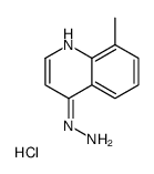 4-HYDRAZINO-8-METHYLQUINOLINE HYDROCHLORIDE结构式