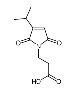 3-(2,5-dioxo-3-propan-2-ylpyrrol-1-yl)propanoic acid结构式