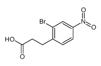 3-(2-bromo-4-nitrophenyl)propanoic acid结构式