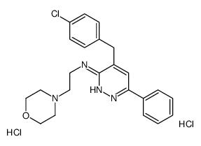 4-[(4-chlorophenyl)methyl]-N-(2-morpholin-4-ylethyl)-6-phenylpyridazin-3-amine,dihydrochloride结构式