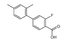 4-(2,4-dimethylphenyl)-2-fluorobenzoic acid结构式