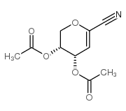 4,5-di-o-acetyl-2,6-anhydro-3-deoxy-d-erythro-hex-2-enononitrile结构式