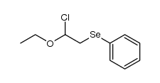 1-chloro-1-ethoxy-2-(phenylseleno)ethane结构式