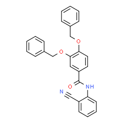 3,4-Bis(benzyloxy)-N-(2-cyanophenyl)benzamide structure