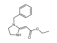 1-benzyl-2-(ethoxycarbonylmethylene)-2,3,4,5-tetrahydroimidazole Structure