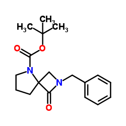 tert-butyl 2-benzyl-1-oxo-2,5-diazaspiro[3.4]octane-5-carboxylate结构式