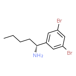 (1R)-1-(3,5-DIBROMOPHENYL)PENTYLAMINE Structure