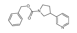 benzyl 3-pyridin-3-ylpyrrolidine-1-carboxylate结构式